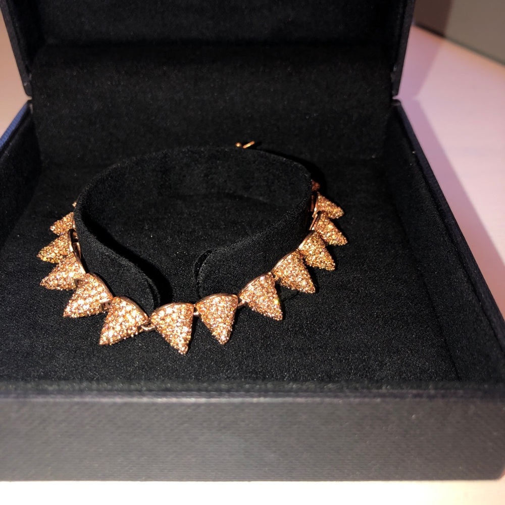 Eddie Borgo crystal embellished cone bracelet.